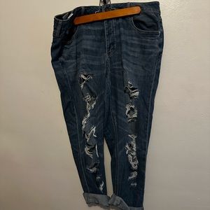 Tomgirl Ripped American Eagle Jeans